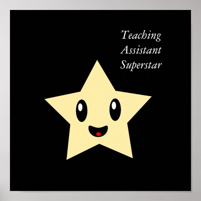 Teaching Assistant Superstar Poster (Front)