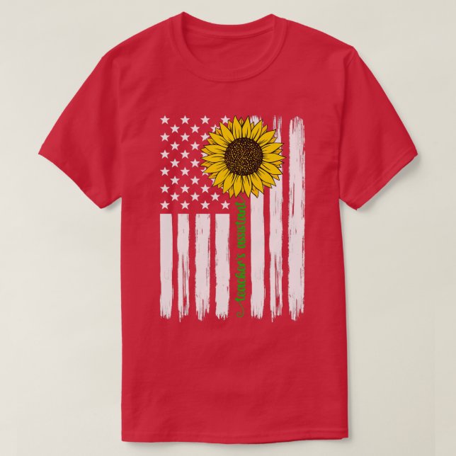 Teaching Assistant Teachers Assistant US Flag Gift T-Shirt (Design Front)