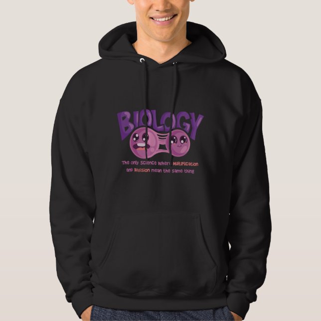 Teaching Biology Cell Science Teacher Funny Quote Hoodie (Front)