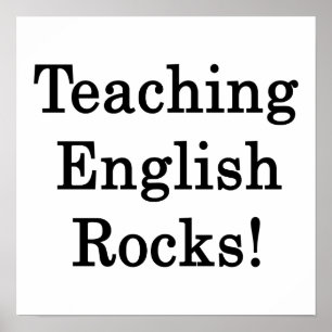 Teaching English Rocks Poster