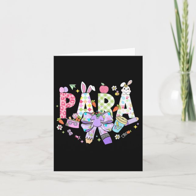 Teaching Favourite Bunnies Paraprofessional Para S Card (Front)