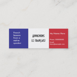 Teaching French Language -- Advertising Cards