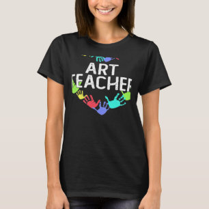 Teaching Future Artists Retro Teacher Back to scho T-Shirt