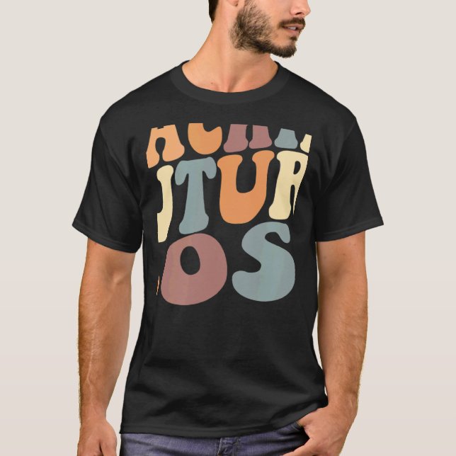 Teaching Future Artists Retro Teacher Students Bos T-Shirt (Front)