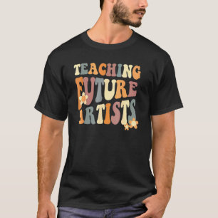 Teaching Future Artists Retro Teacher Students Men T-Shirt