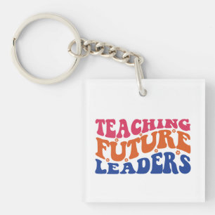 Teaching Future Leaders Wordart Key Ring