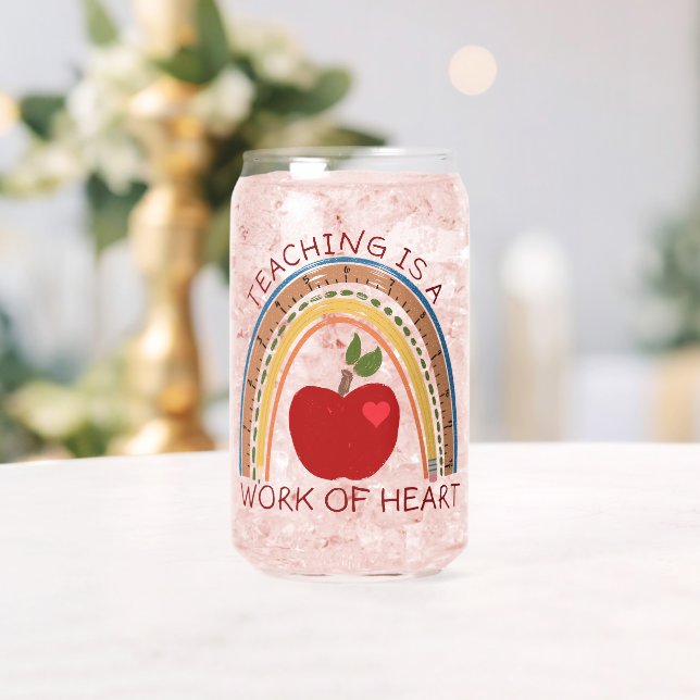 Teaching is a Work of Heart Can Glass (Insitu (Wedding))