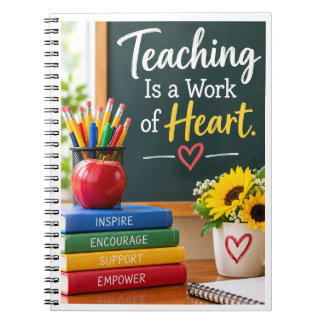 Teaching Is a Work of Heart Notebook