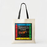 Teaching is a work of heART | Teachers Tote Bag<br><div class="desc">This design was made with high quality vector art for a clear sharp image. 100% Customise-able. Fill in the box(es) or Click on the CUSTOMIZE IT button to change, move, delete or add any of the text or graphics. If you have any questions about this product or any other DesignsbyDonnaSiggy...</div>