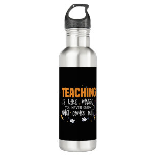 Teaching is like magic funny halloween teacher 710 ml water bottle