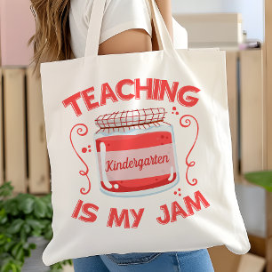 Teaching Is My Jam Personalised Teacher Tote Bag