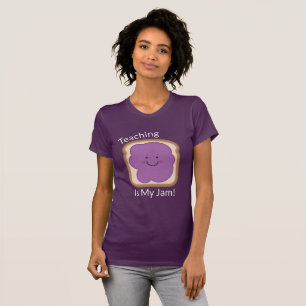Teaching Is My Jam Women's Purple T-Shirt