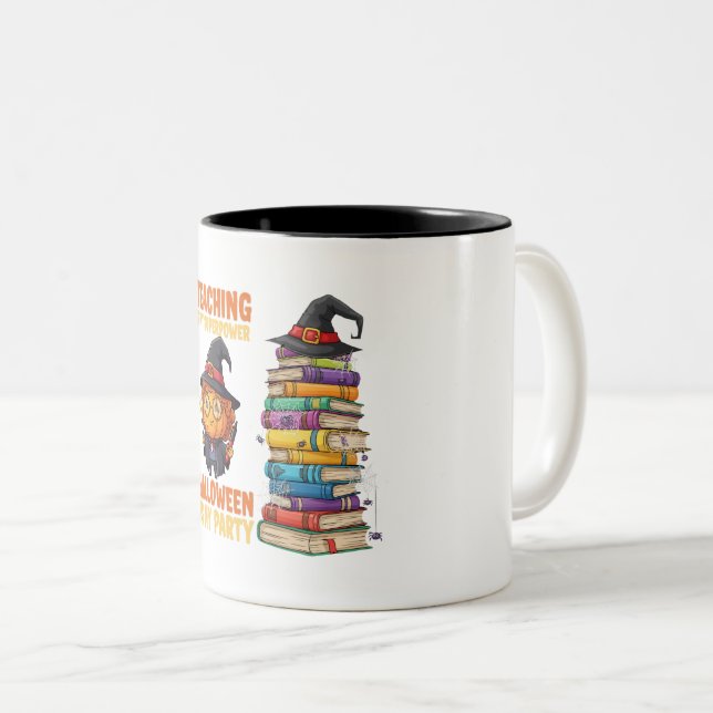 Teaching Is My Superpower – Halloween Mug for Teac (Front Right)