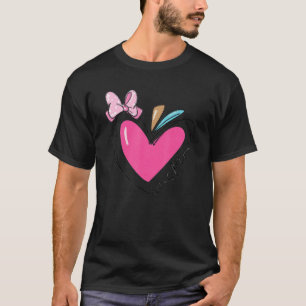 Teaching is my Valentine  Pink Heart Love Inspire  T-Shirt