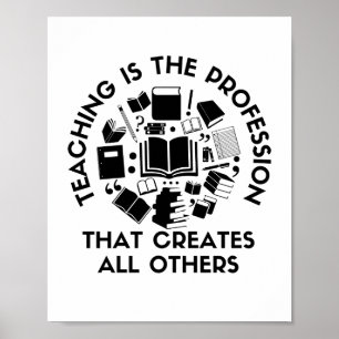 Teaching Is The Profession   English Teacher Funny Poster