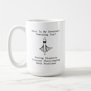 Teaching Joy: Students Conquer Challenging Math Coffee Mug