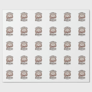 Teaching Kids About Jesus Is My Ministry Vintage Wrapping Paper