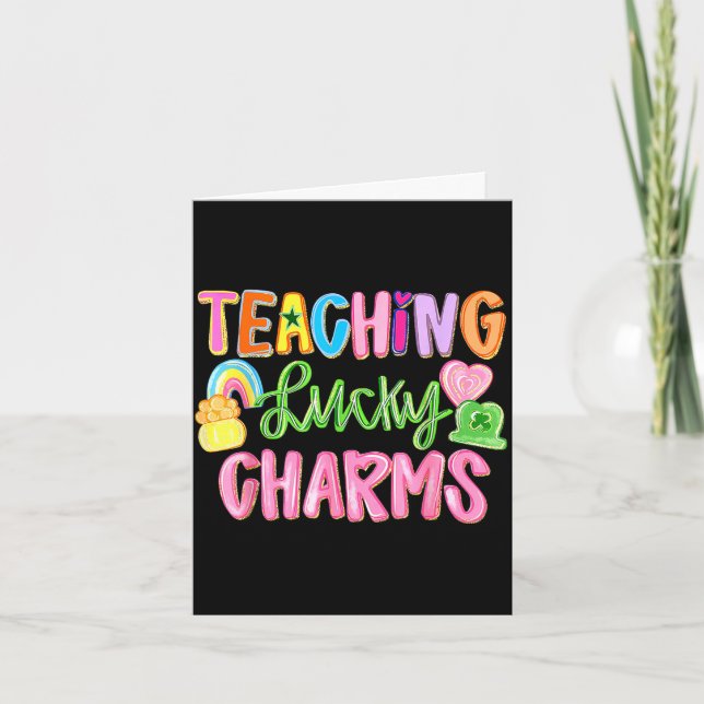 Teaching lucky charms, st patrick's day Teaching l Card (Front)