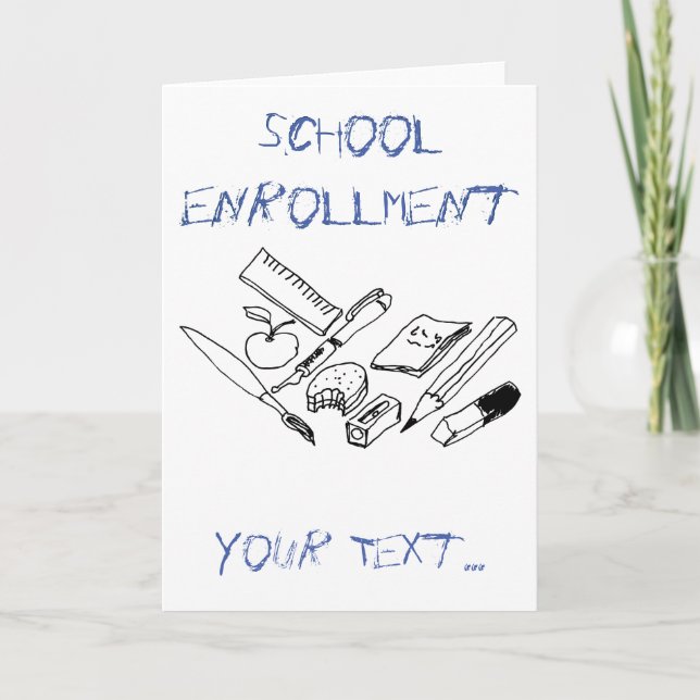 Teaching Materials on school enrolment invitation (Front)