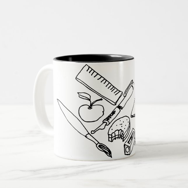 Teaching Materials... Two-Tone Coffee Mug (Front Left)