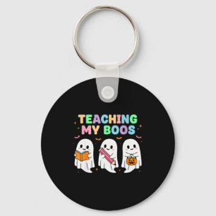 Teaching My Boos Soky Teacher Women Cute Ghost  Key Ring