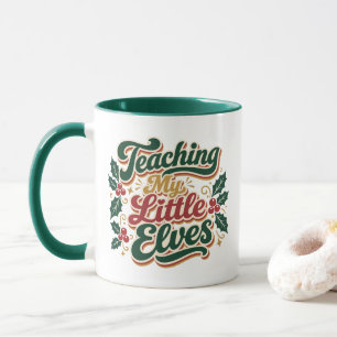 Teaching My Little Elves Christmas Teacher Mug