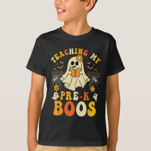 Teaching My Pre-k Boos Crew Teachers Halloween Gho T-Shirt
