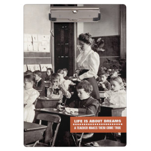 Teaching Quote   Vintage Teacher Photo Clipboards