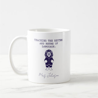 Teaching Rhythm Rhyme of Language English Coffee Mug