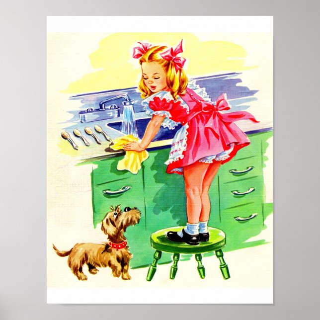 Teaching Rover how to wash the dishes Poster (Front)