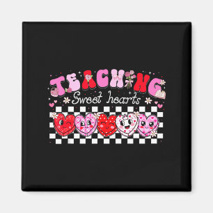 Teaching Sweet Hearts Floral Valentine Girl Women  Magnet