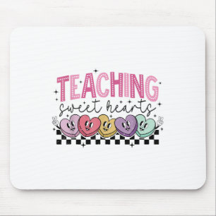 Teaching Sweethearts Candy Heart Teacher Valentine Mouse Pad
