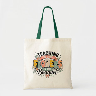 Teaching the Cutest Flowers in the Bouquet Retro  Tote Bag