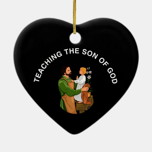 TEACHING THE SON OF GOD CERAMIC TREE DECORATION (Back)