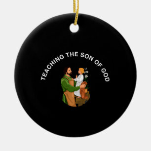 TEACHING THE SON OF GOD CERAMIC TREE DECORATION