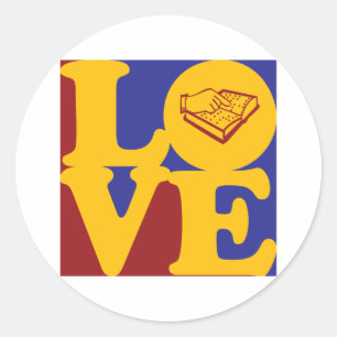 Teaching the Visually Impaired Love Classic Round Sticker