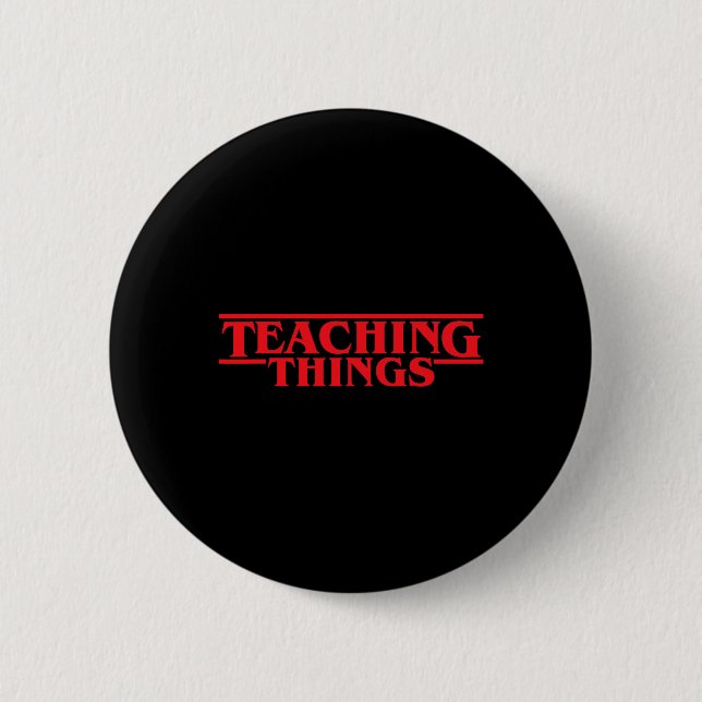 Teaching Things Graphic Fun Teachers Byck To Schoo 6 Cm Round Badge (Front)