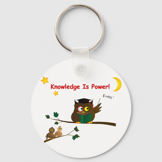 Teaching Wise Owl Key Ring (Front)