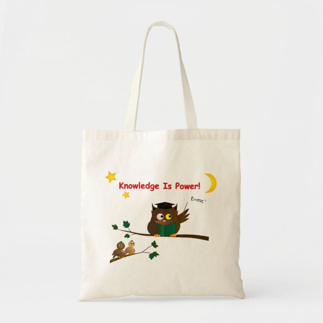 Teaching Wise Owl Tote Bag (Front)