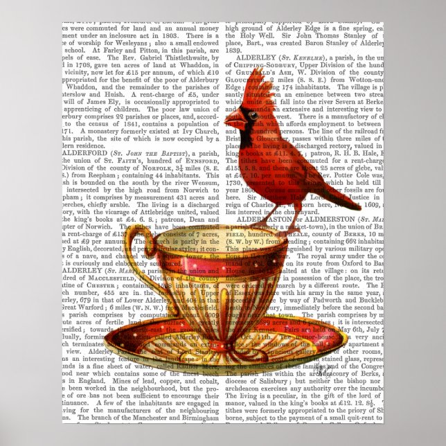 Teacup And Red Cardinal Poster (Front)