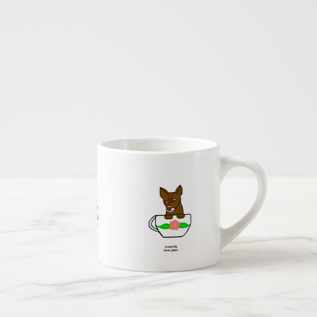 Teacup Chihuahua Espresso Mug (Right)