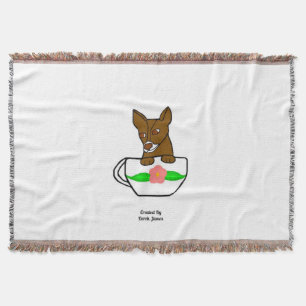 Teacup Chihuahua Throw Blanket