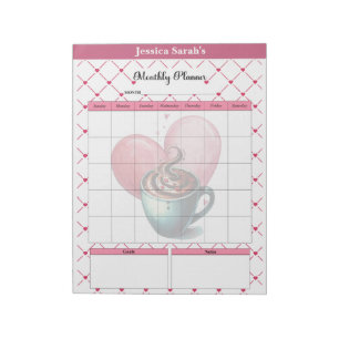 Teacup Cuties _ Monthly Planner Notepad