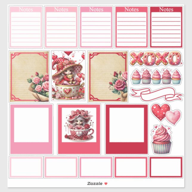 Teacup Gnome Gals and Things Sticker (Sheet)