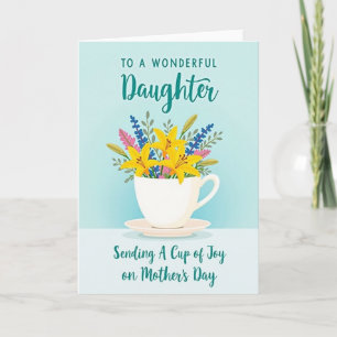 Teacup Mothers Day Tribute Card