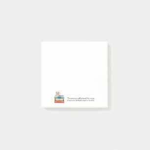 Teacup on stack of books note