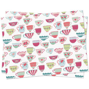 Teacup Pattern Tissue Paper