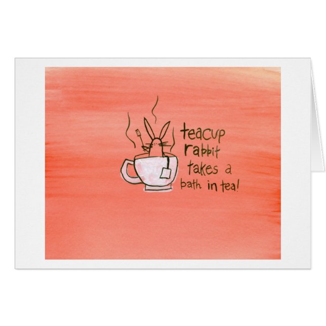 Teacup Rabbit Takes a Bath. In Tea! (Front Horizontal)
