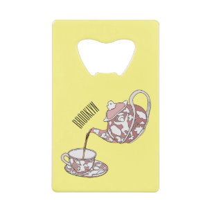 Teacup set cartoon illustration