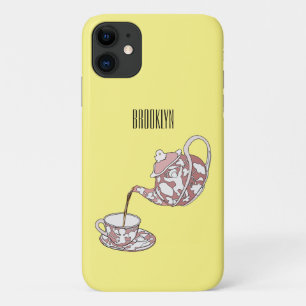 Teacup set cartoon illustration Case-Mate iPhone case